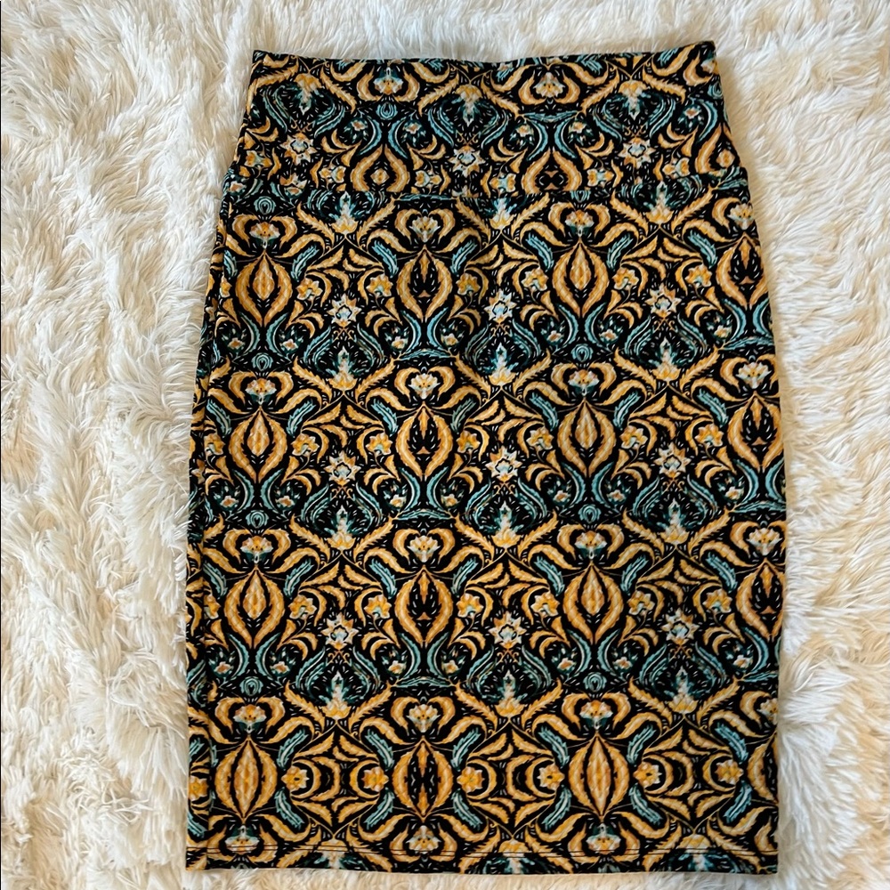 Quilted pencil skirt